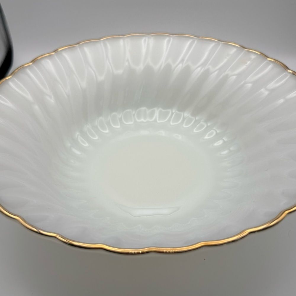Fire King Gold Rimmed Serving Bowl - Picture 2 of 5